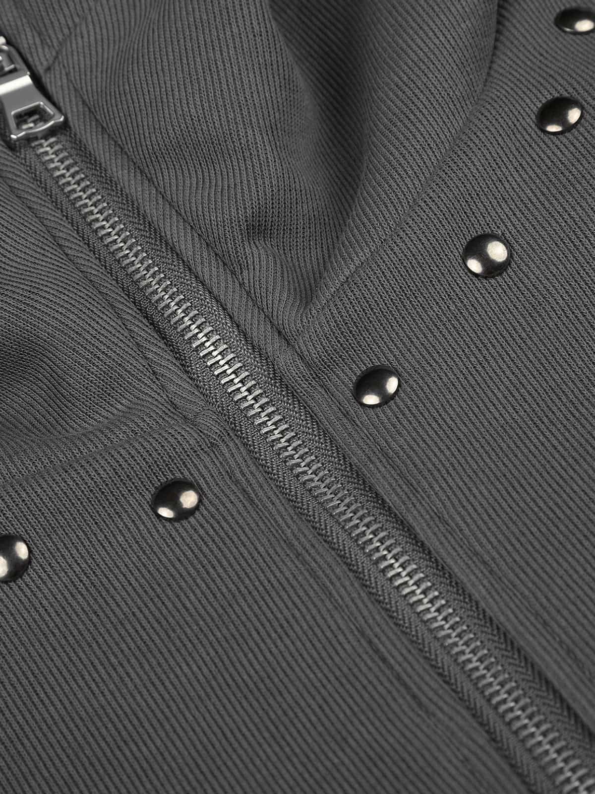 Rivet Character Graphic Zip Hoodie