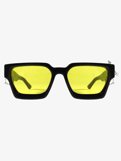 Minimalist Punk-Style Metal Sunglasses