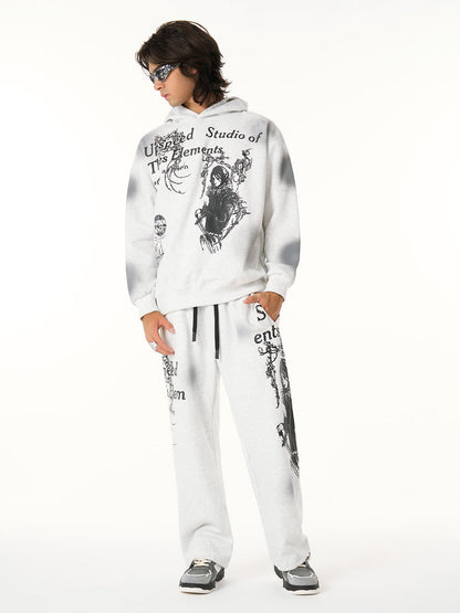 Supermade × Mortemartt Graphic Hooded Jacket- 2279 