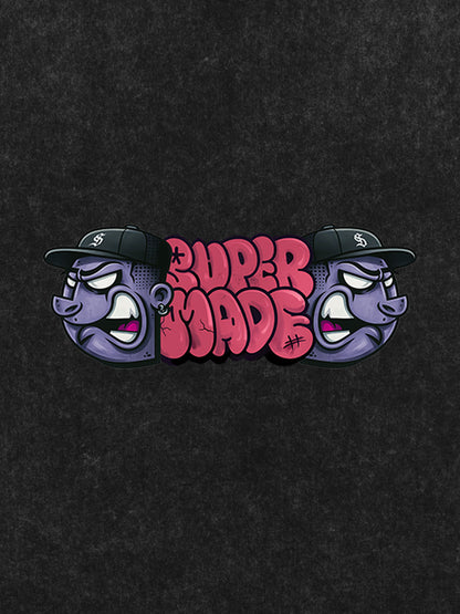 Supermade Graffiti Head Stylish Graphic T-Shirt 