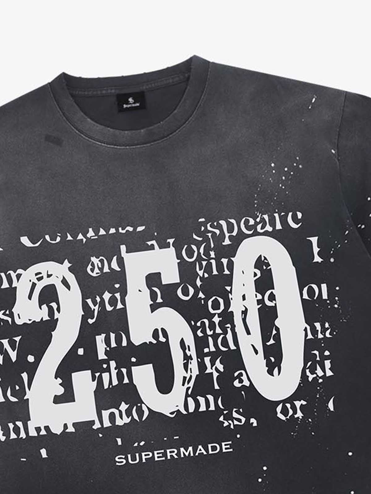Newspaper Typo 250 Washed T-Shirt 