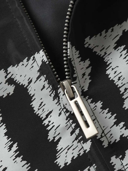 Stylish Bomber Jacket with Bold Graphic Design for Everyday Wear 