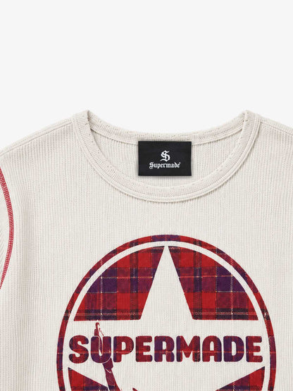 Girl Graphic Waffle Long Sleeve