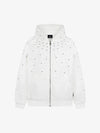 Rhinestone Zip Hoodie