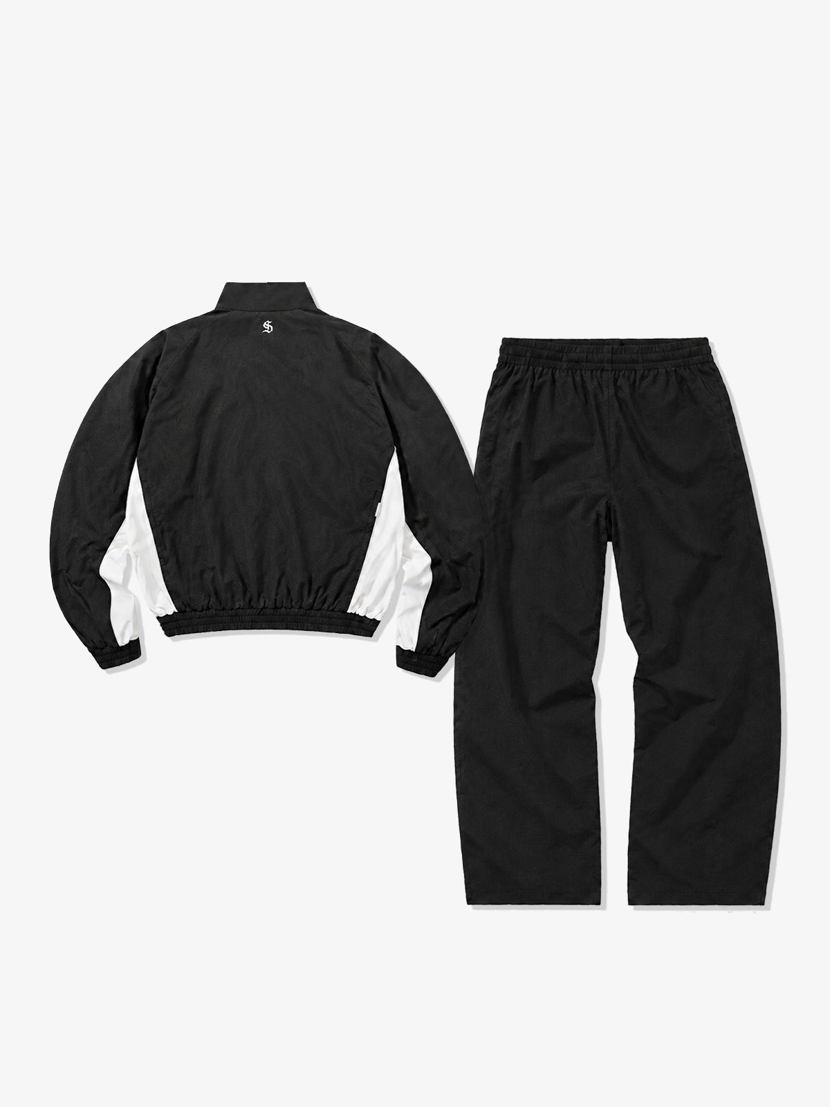 Digital Camo Patchwork Windbreaker & Pants Set