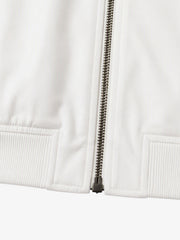Graphic Cropped Bomber Jacket