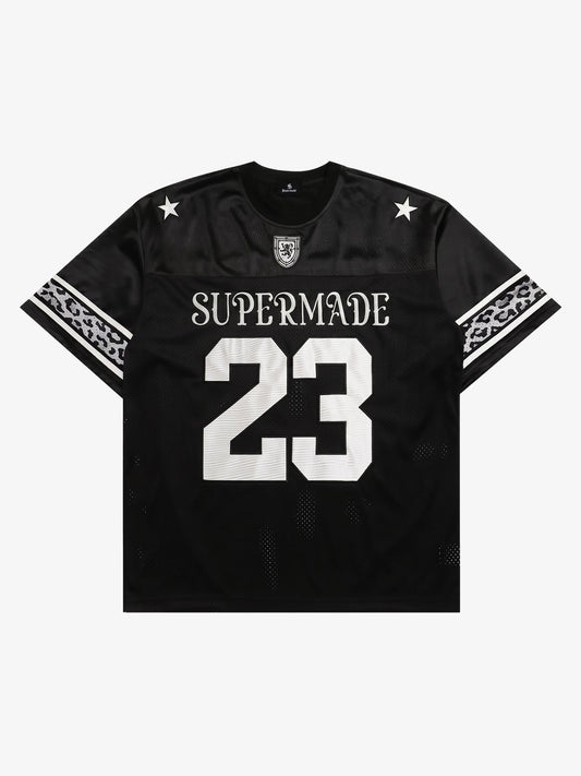Leopard Patchwork Mesh Jersey Tee
