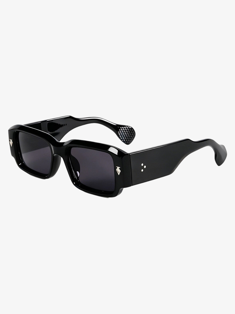 Gold Arrow Studded Square UV-Protection Sunglasses