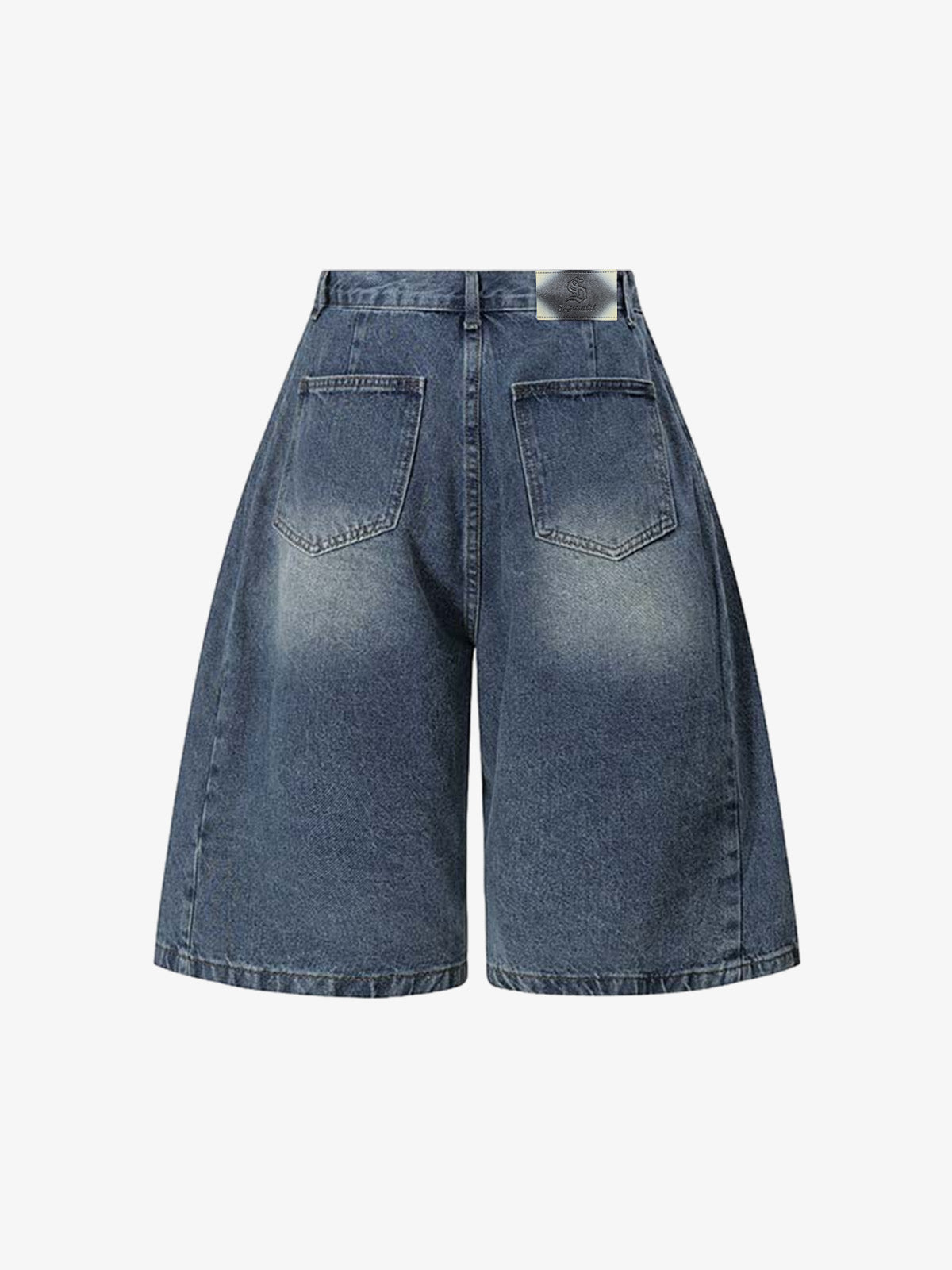 Denim Wide Leg Bermuda Shorts High Waist Relaxed Fit Summer Casual Women's Jeans Shorts 