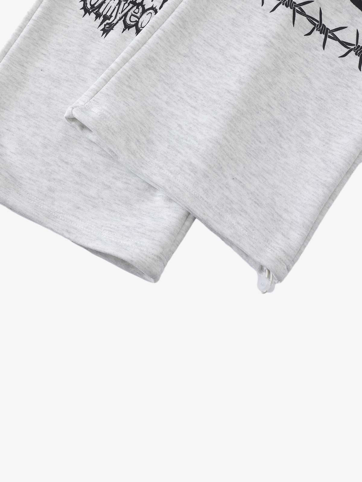 Dark Graphic Print Sweatpants 