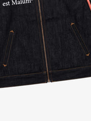 Contrast Tape Heavyweight Denim Jacket