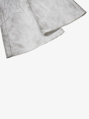 Heavy-duty Waxed Flared Jeans