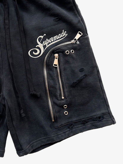Double Waist Cargo Shorts
