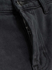 Distressed Cargo Shorts with Chain Detail