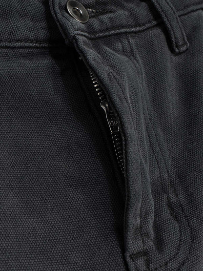 Distressed Cargo Shorts with Chain Detail