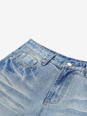 Vintage Whiskered Denim Jorts 