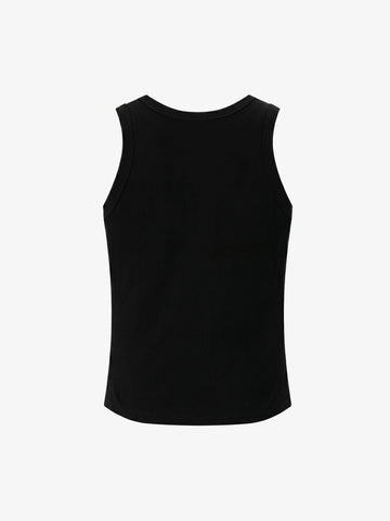 Floral Letter Print Sleeveless Vest