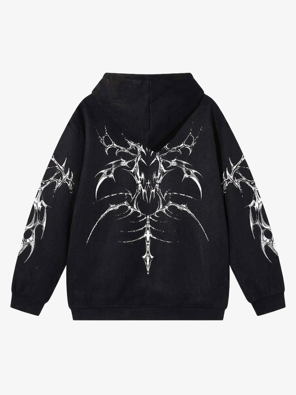 Thorn Letter Graphic Washed Hoodie