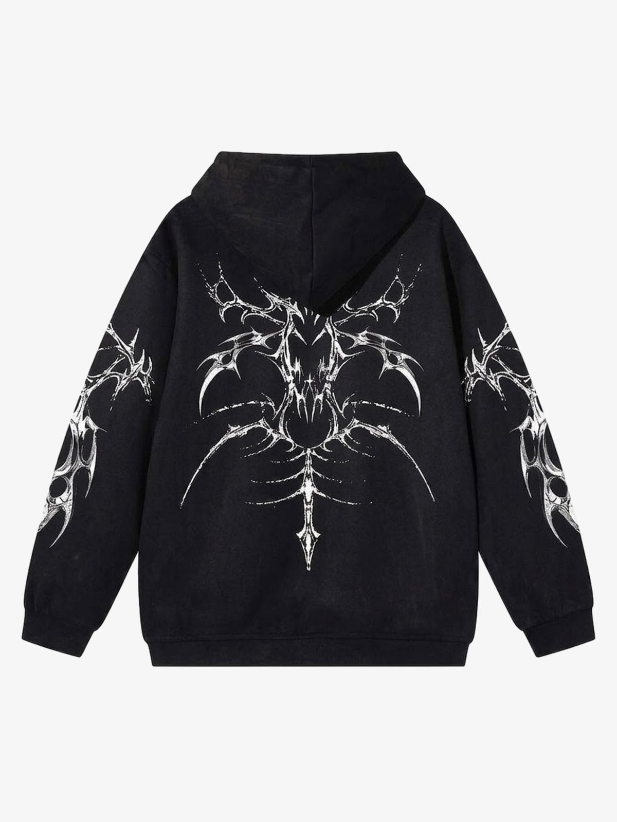 Thorn Letter Graphic Washed Hoodie