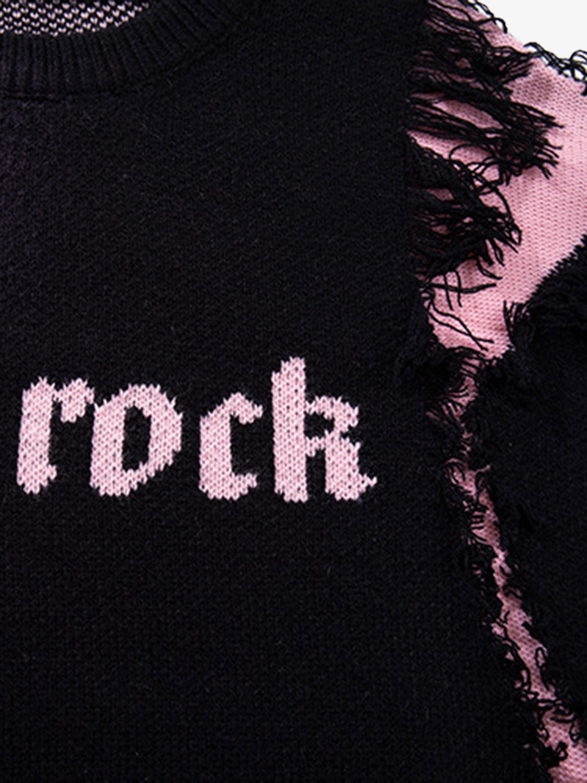 Raw Edge Damaged Dirty Dyed Niche  Sweatshirt 