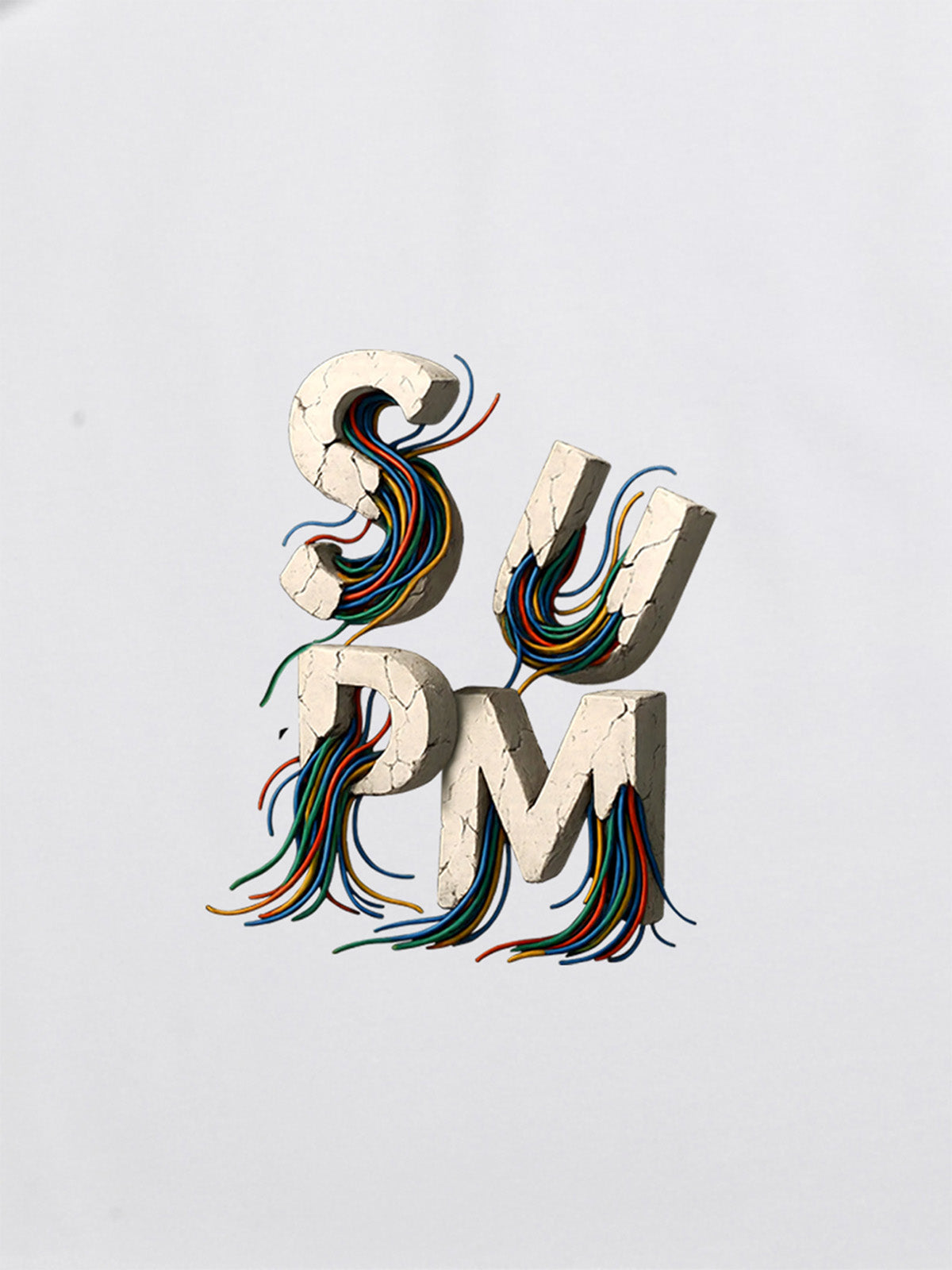 supm cable graphic T-shirt 