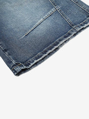 Arbeitskleidungs-Shorts mit Farbblockmuster