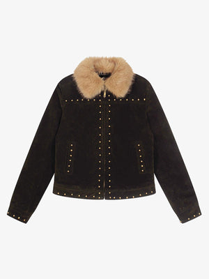 Stylish Faux Fur Collar Jacket for Men and Women - Trendy Design with High-Quality Details 