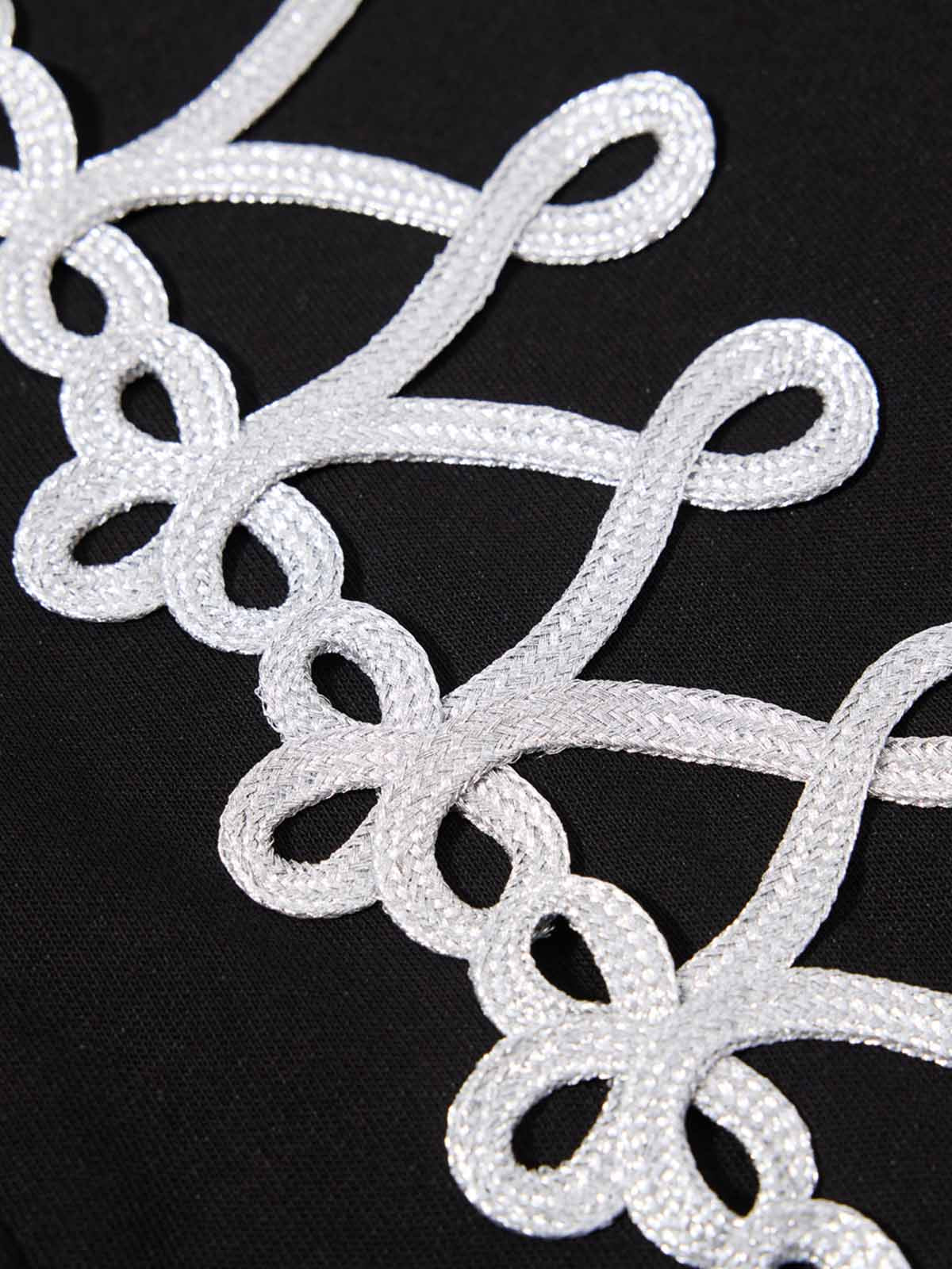 Napoleon Cord Embroidery Baggy Sweatpants