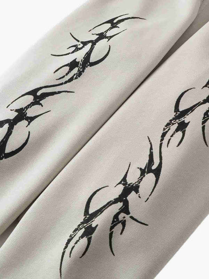 Stylish Hooded Zip-Up Sweatshirt with Unique Sleeve Design 