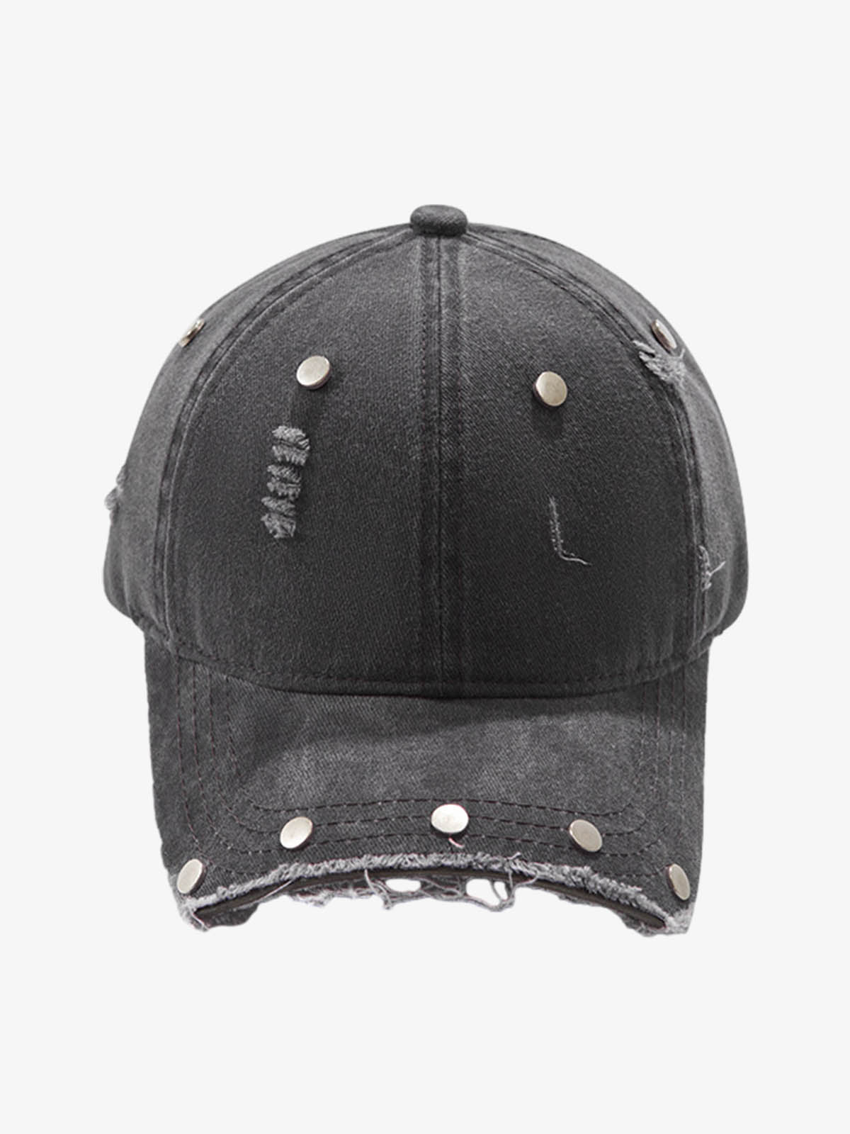 Distressed Rivet Detail Cap