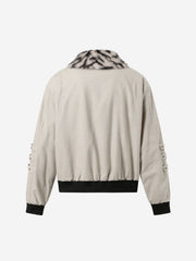 Studded Sleeve Stand-Collar Zip Jacket