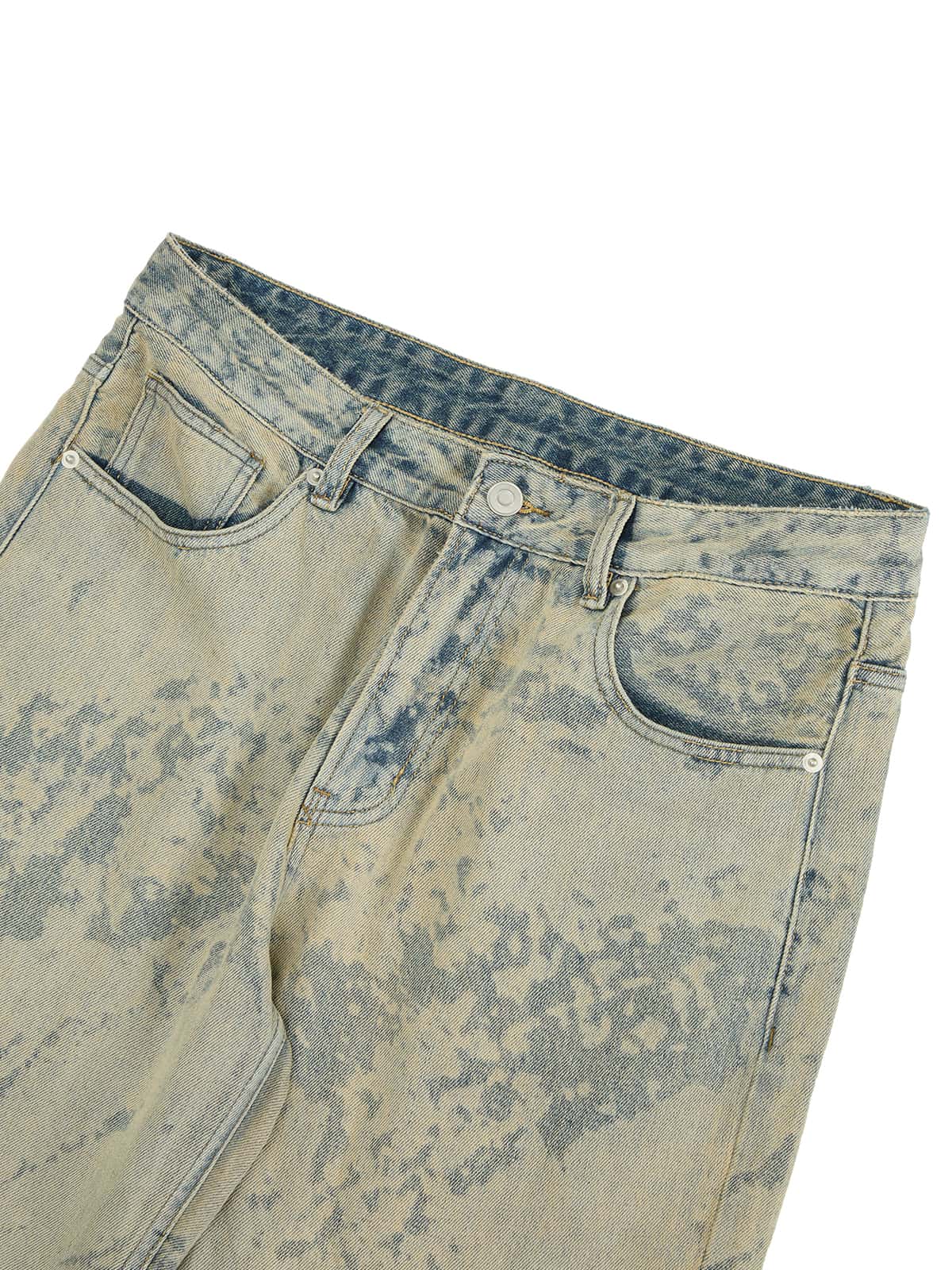 Vintage Washed Straight Jeans
