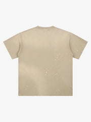 Skull Goalkeeper Splatter Graphic T-Shirt 