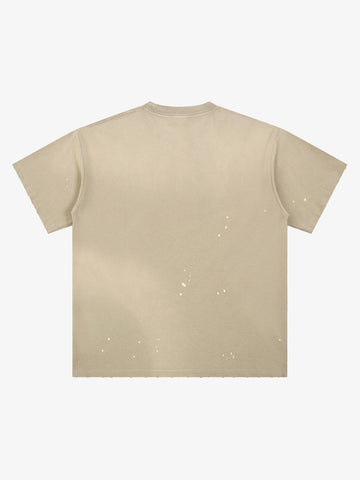 Skull Goalkeeper Splatter Graphic T-Shirt 