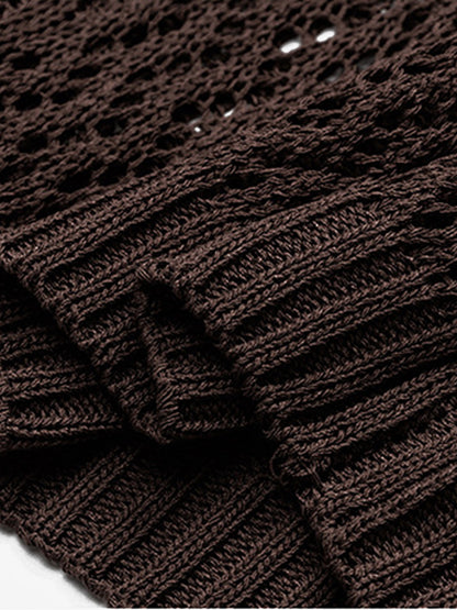 Stylish Hooded Crochet Knit Jacket for Women - Perfect for Casual and Fashionable Looks 