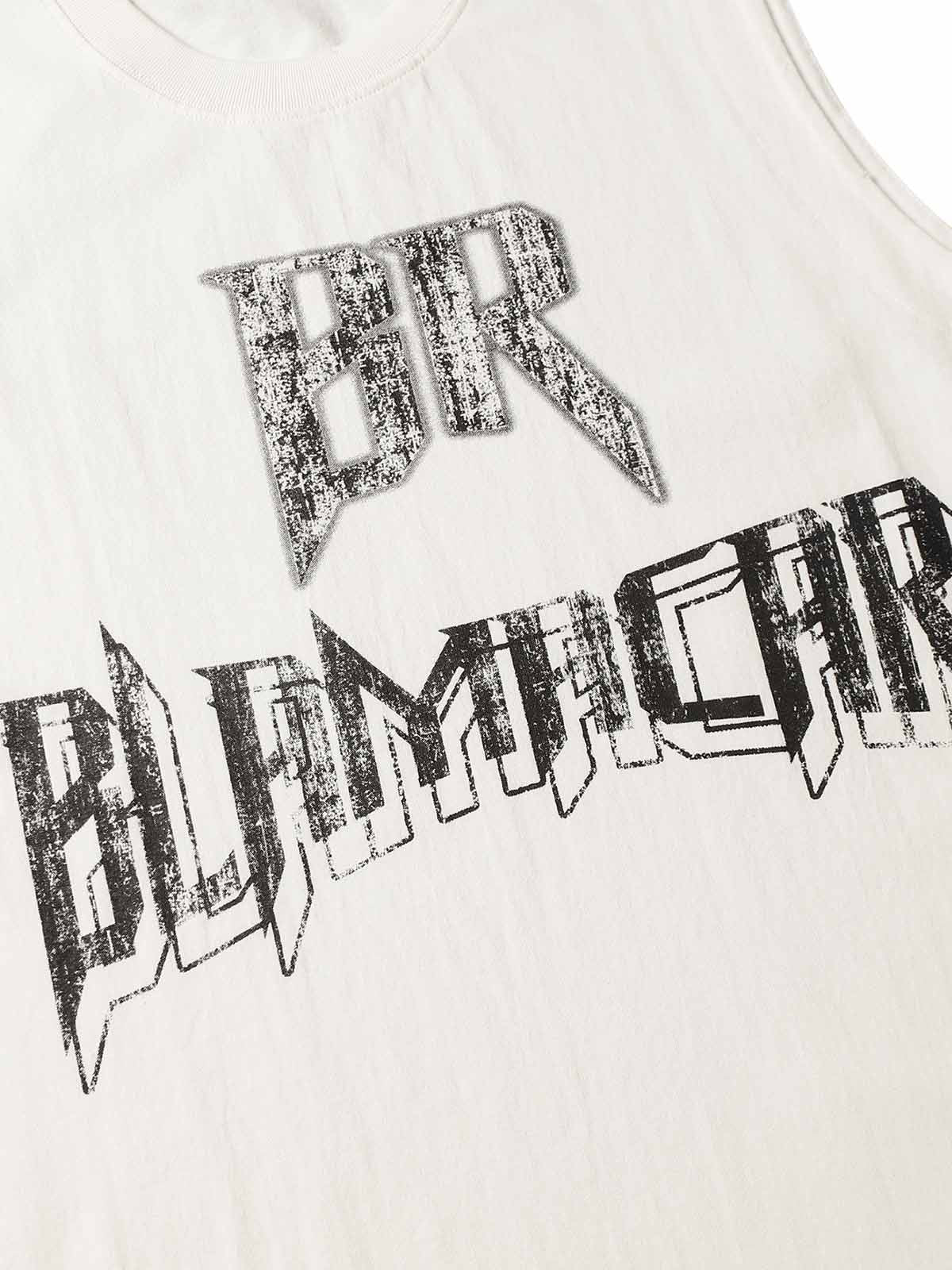 Phantom Letters BR BUMICAR Graphic Print Vest