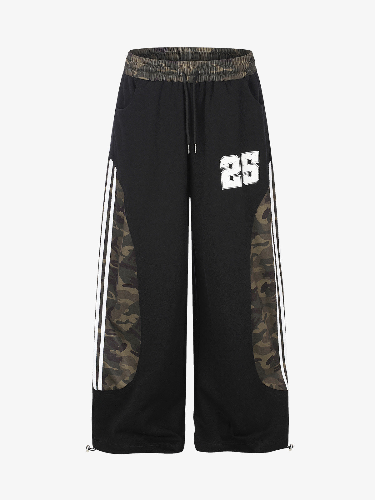 Camo Patchwork Baggy Sweatpants