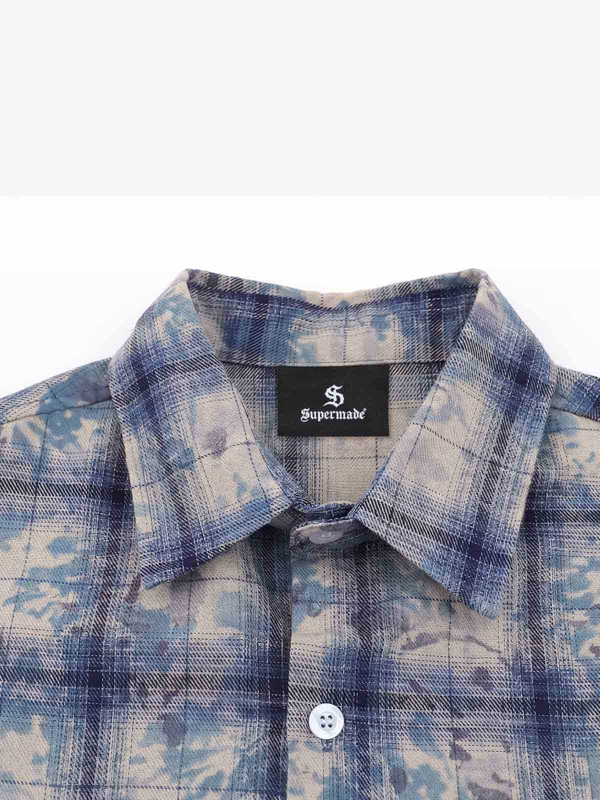 Plaid Graphic Short-sleeved Shirt