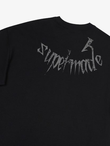 THE SUPERMADE TRENDY STREET OLD-FASHIONER SKULL PRINT T-SHIRT 