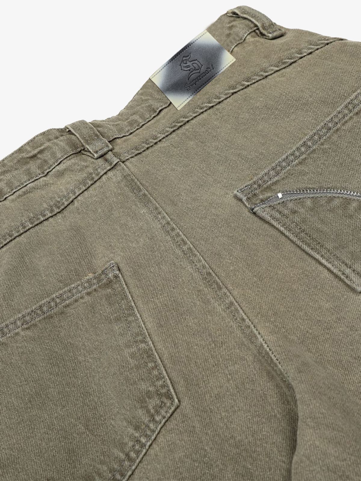 Wide-Leg Utility Trousers with Oversized Pockets - Perfect for Casual and Outdoor Adventures 