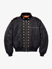 Napoleonic Button Padded MA-1 Bomber Jacket