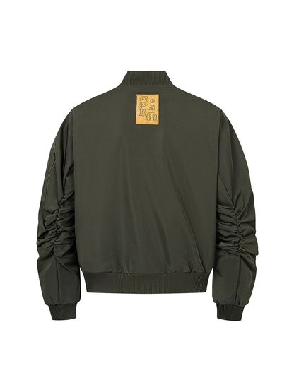 Retro Deconstructed Bomber Jacket 