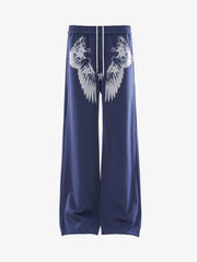 Wing Star Graphic Draped Jazz Pants