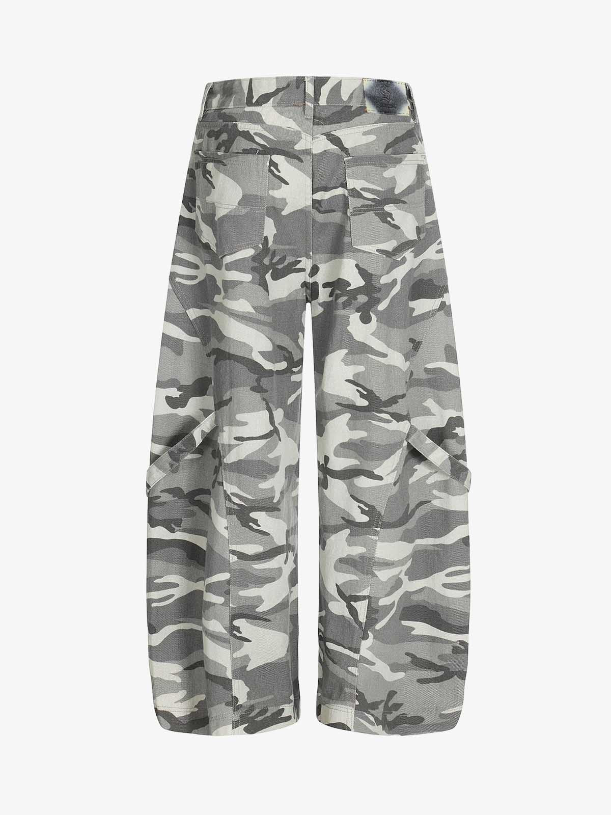 Street Camo Multi-Pocket Cargo Baggy Pants 
