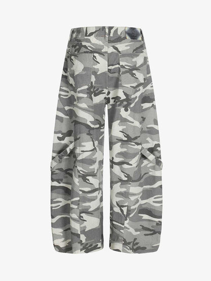 Street Camo Multi-Pocket Cargo Baggy Pants 