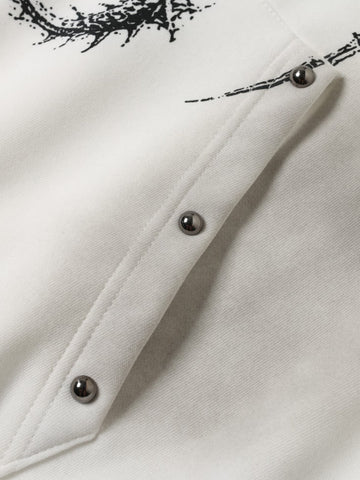 Rivet Spray-Dyed Hooded Jacket