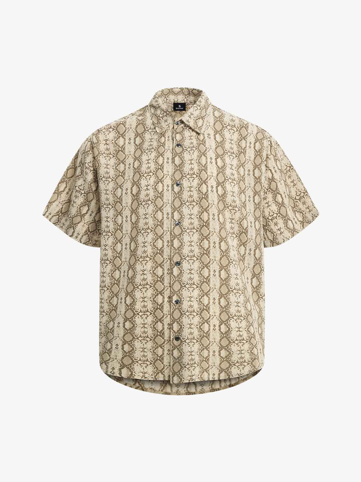 Snakeskin Stripe Short Sleeve Shirt 