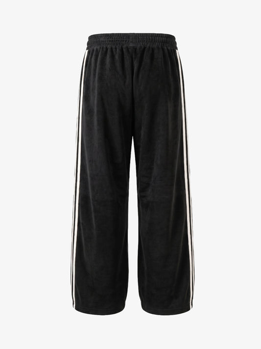 Logo Striped Suede Track Pants