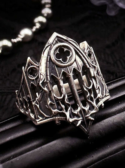 Gothic Armor Open Ring Adjustable 
