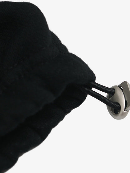 Retro Contrast Letter Star Print Fleece-Lined Sweatpants 